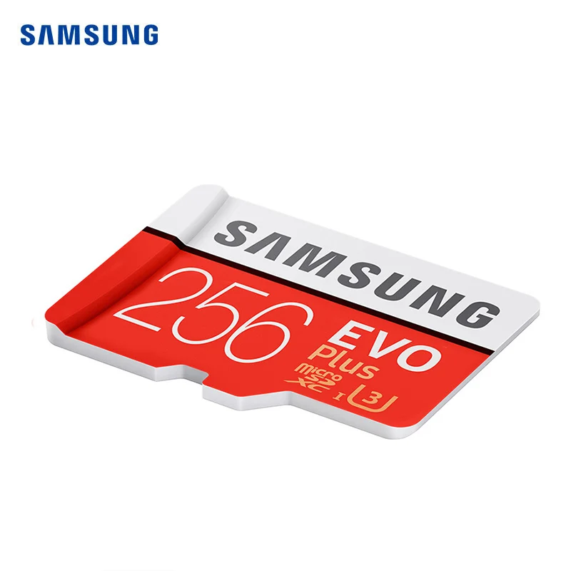 Карта памяти SAMSUNG Micro SD EVO PLUS 256 ГБ SDHC SDXC класс 10 C10 UHS-1 TF карты транс флэш 4K microsd