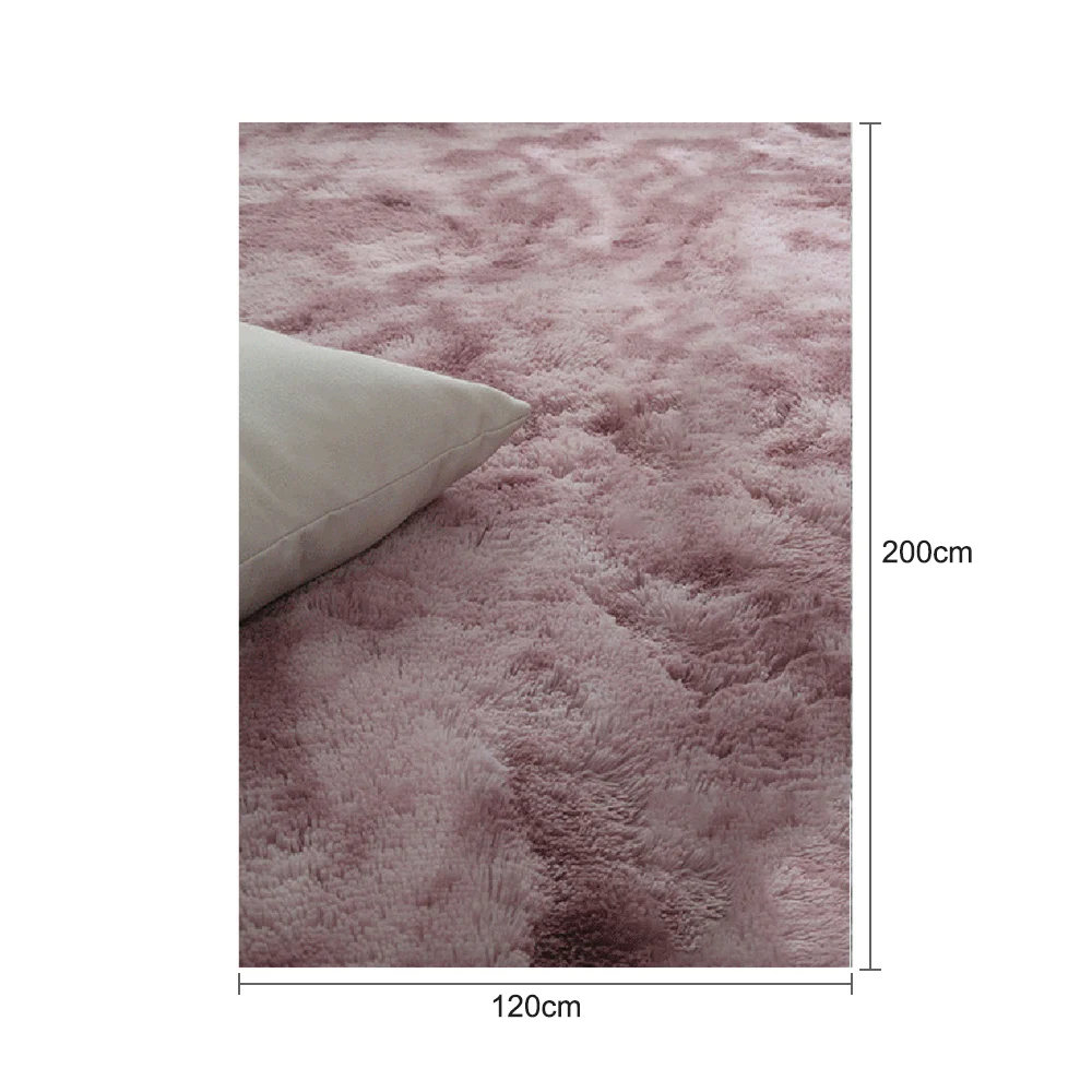 Мягкий напольный коврик для спальни 160*200 см градиентный цвет пушистый ковер
