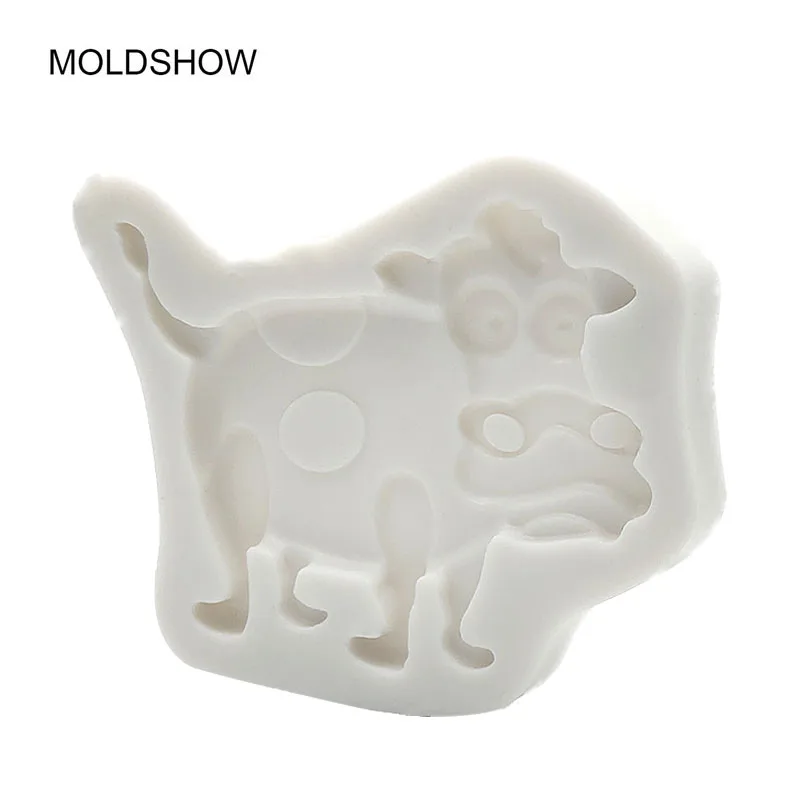 3D Милые молочные коровы крупного рогатого скота силиконовые формы форма для