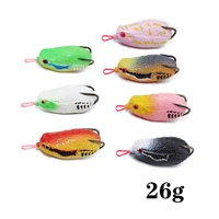 71mm 26g big ray frog big fat artificial soft rubber frog with hook bait lures new special designing for thunder game fishing