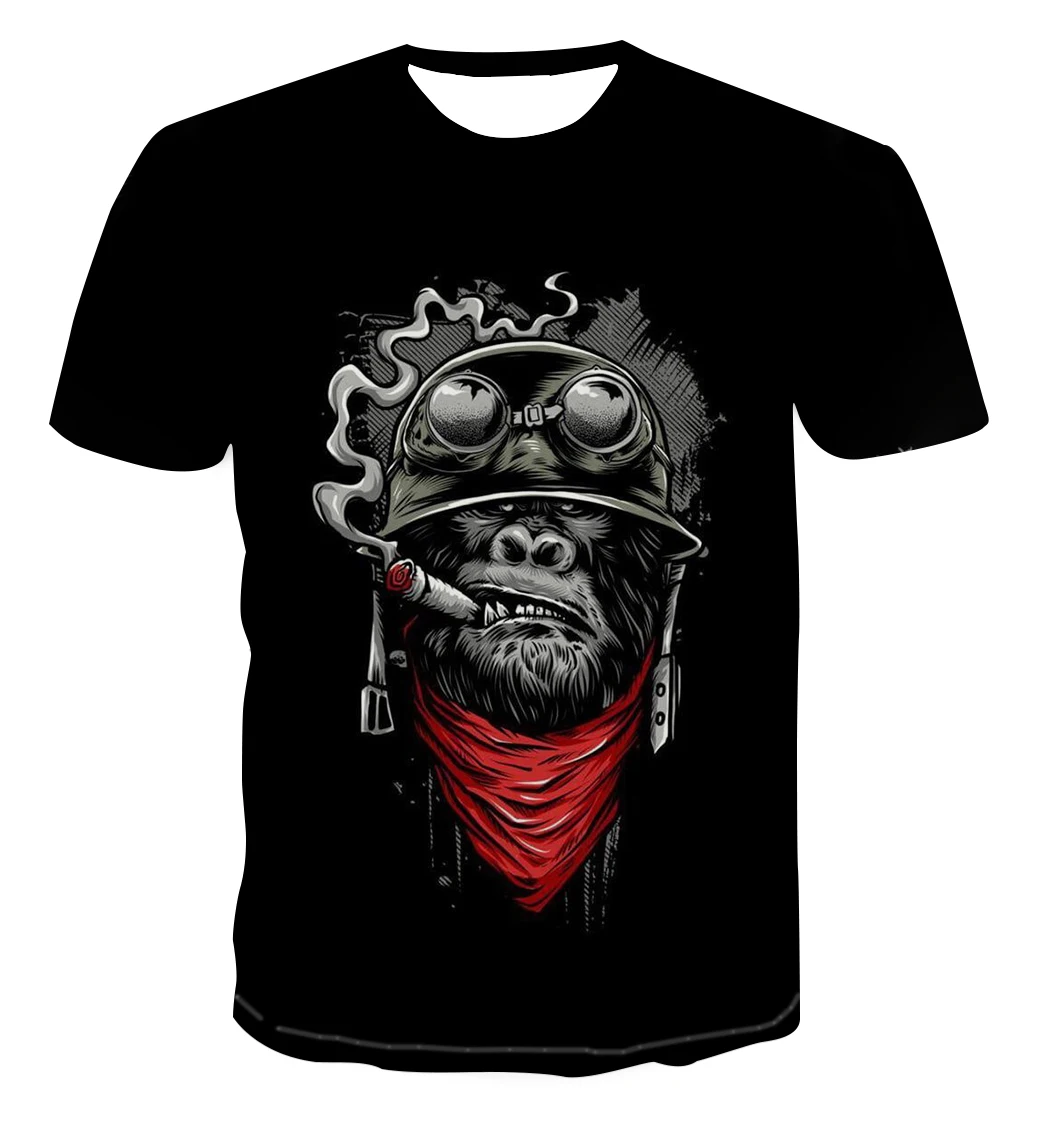 

The Year of the Ox Boutique 3D Printing Cartoon Animation Men's T-shirts Home Casual Tops Boys Fashion Casual Sport Short Sleeve