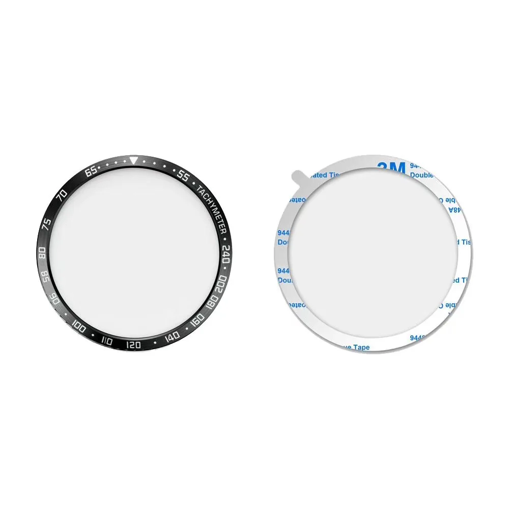 Безель кольцо для samsung Galaxy Watch 42 мм/46 мм gear S2/S3 Frontier& Классический чехол Защита из нержавеющей стали для часов - Цвет: Black White