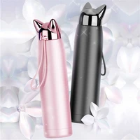 stainless steel thermoses insulated drink flask vacuum flasks cat fox ear thermal cup water bottle double wall thermos