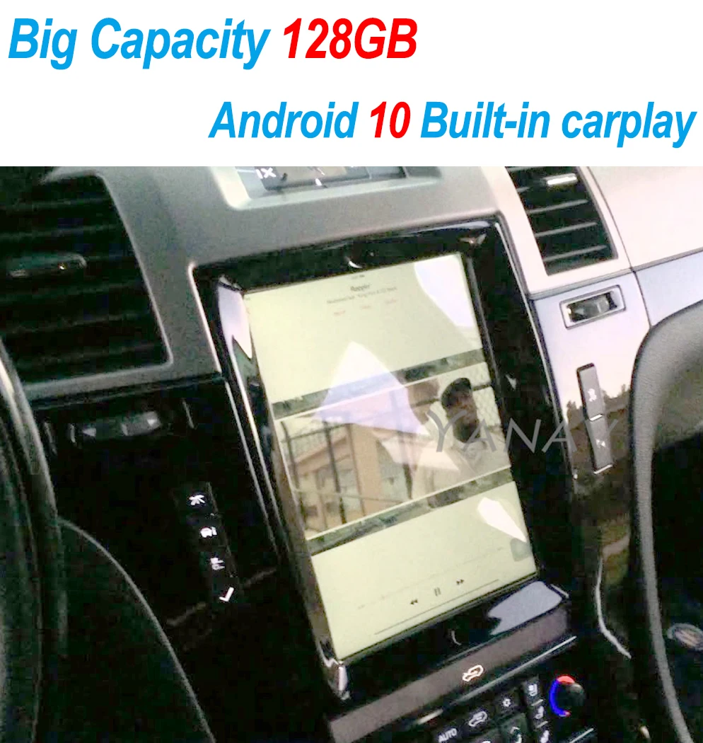 

128G Android 10 Tesla вертикальный экран навигация автомобильный мультимедийный радиоплеер для Cadillac Escalade 2006-2013 Встроенный carplay