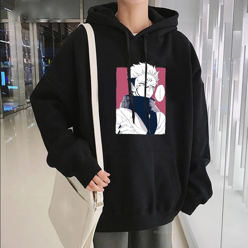 

Latest Anime Jujutsu Kaisen Manga Sukuna Printing Hooded Sweatshirts Men /Women Harajuku Cartoon Fashion Street Winter Hoodies
