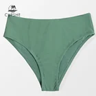 CUPSHE однотонный зеленый купальник-бикини со средней талией, купальник для женщин, сексуальные трусики средней длины 2022, раздельное бикини, плавки