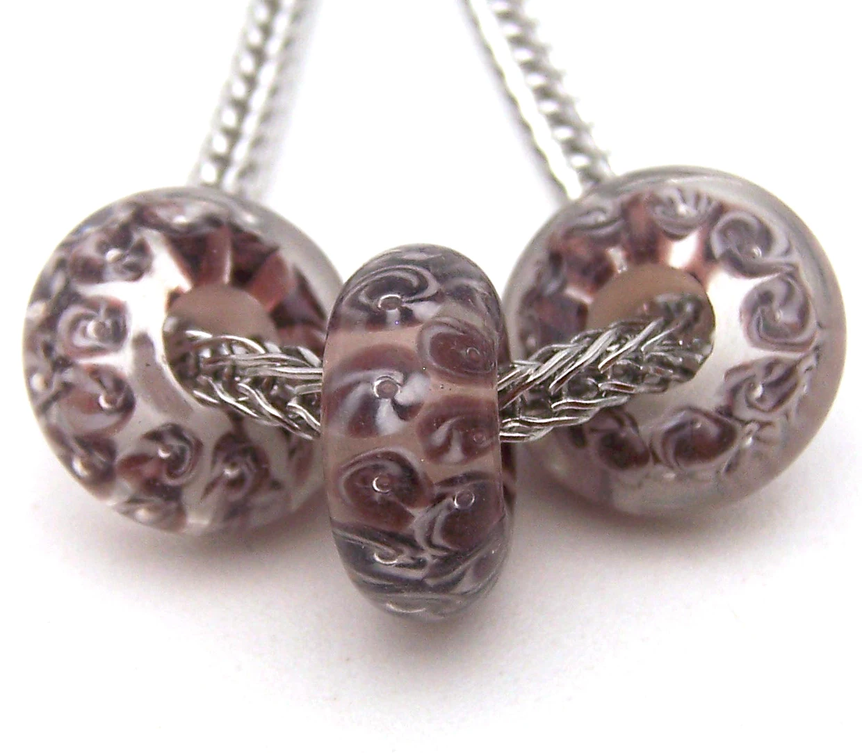 

JGLZ2525 3X 5MM Hole DIY GlassBead Murano Glass beads Fit European Charms Bracelet diy jewelry Lampwork