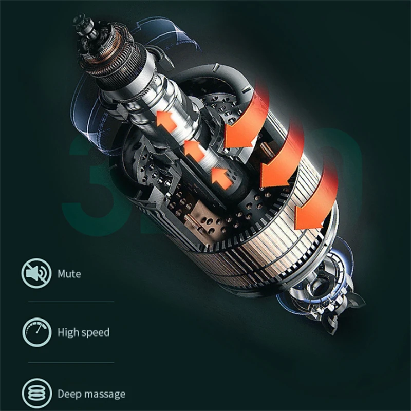 

LCD Fascia Mini Portable Massage Stick Fitness Body Massage Relaxation Muscle Massager Pain Relief