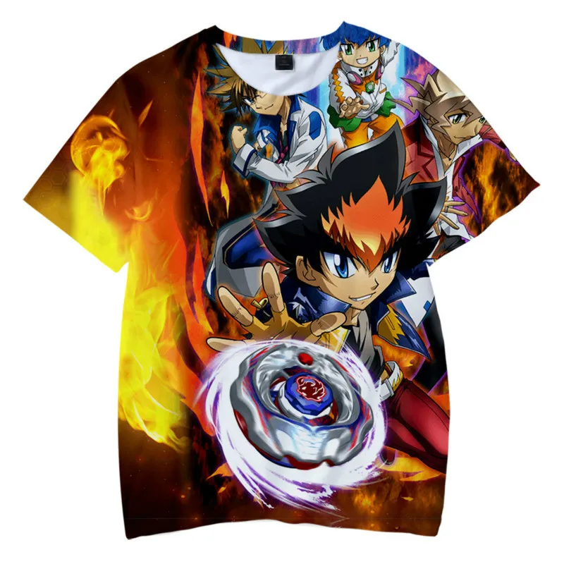 

Boys short-sleeved T-shirt Japanese anime 3D printing streetwear Harajuku style summer new style 2021