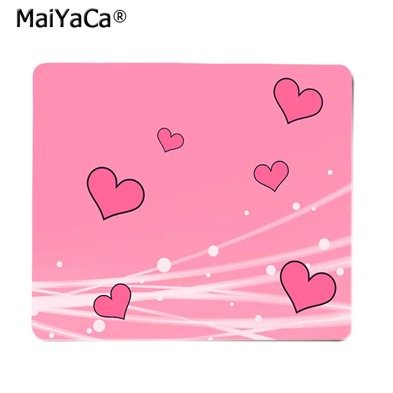 

MaiYaCa Top Quality love pink Gamer Speed Mice Retail Small Rubber Mousepad Top Selling Wholesale Gaming Pad mouse