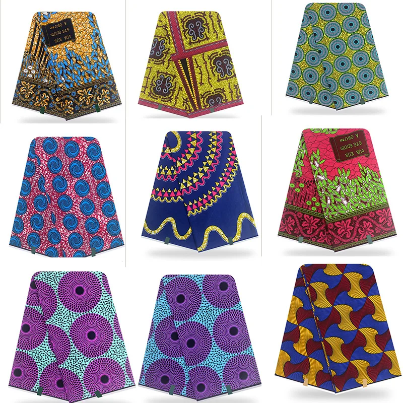 Высококачественная африканская ткань с принтом 6 ярдов оптовая продажа дешевые