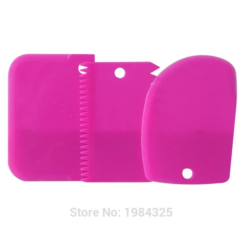 Пластиковые шпатели для глазировки теста 3 шт.|fondant scraper|scraper cakepastry tools |