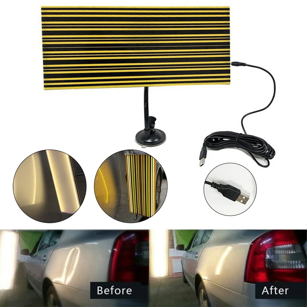 

1Set Acrylic LED Lamp Reflector Board PDR Dent Repair Tools 68Pcs LED Light Reflection Board hail dent Checking Tools