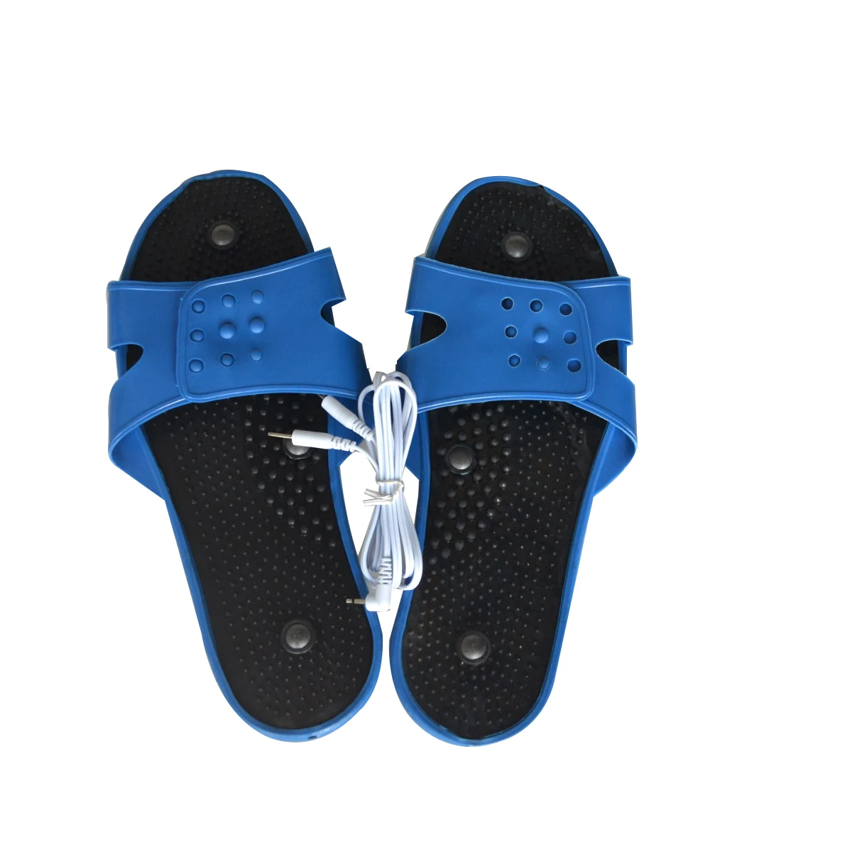 1 пара Резиновые массажные тапочки электрод физиотерапия Акупунктура