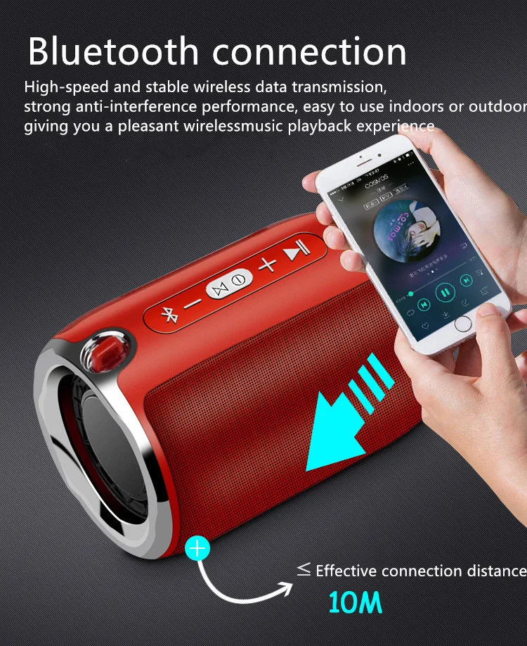 Bluetooth динамик мобильный телефон беспроводной открытый портативный компьютер колонки ремень Тяжелый сабвуфер компактный динамик радио F4040E