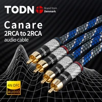 canare 1 pair rca audio cable 2 rca to 2 rca interconnect cable hifi stereo 4n ofc male to male for amplifier dac tv box