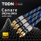 Canare 1 пара RCA аудио кабель 2 RCA к 2 RCA межразъемный кабель HIFI стерео 4N OFC штекер-штекер для усилителя DAC TV box