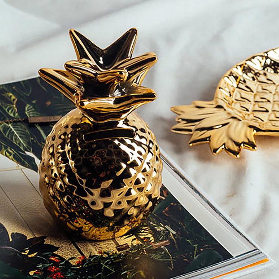 Творческий Ананас Копилка Сейф Детская Банк сбережений денег коробка для сбора