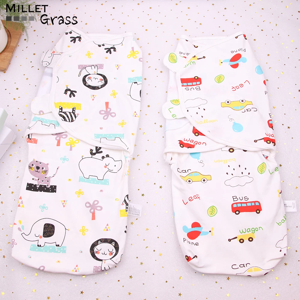 0-6-12 months baby swaddles 100% cotton soft blanket summer organic wrap Sleeping Bags |