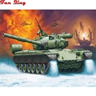 Набор для алмазной вышивки сделай сам, 5d мозаика вертолет, резервуар, полная выкладка, вышивка крестиком