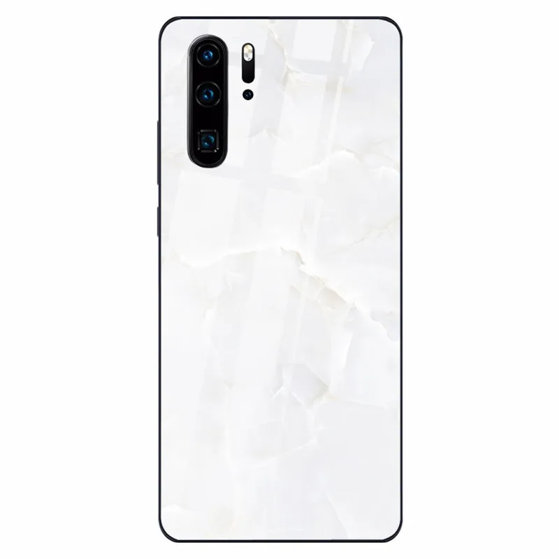 16 Tempered Glass Case For Huawei 9 10 Lite 8X 8X MAX White Marble Phone Cases For Nova 3 P-smart-Z P30 P20 Lite MATE 20 LITE Funda - Цвет: 16
