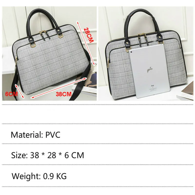 business womens briefcase bag woman leather laptop handbag work office ladies crossbody bags for women handbags computer 14inch free global shipping