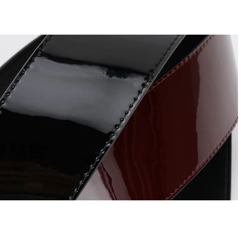 Nuleez Patent Leather Belt Women Cummerbunds Fashion Model Accessory Slim and Beautiful Lady Favorite
