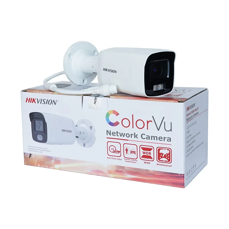 Hikvision DS-2CD2087G2-LU 4K 8MP CCTV IP-камера наблюдения цветная vu полноцветная фиксированная