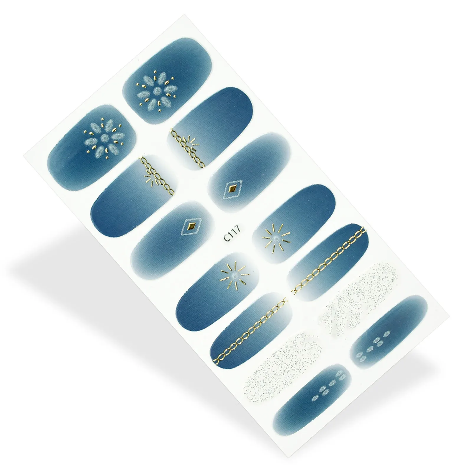 

Nail Polish Stickers Full Stickers Random Style Self Adhesive Nail Art Decals Simple Summer DIY Slider For Manicuring Nail Art