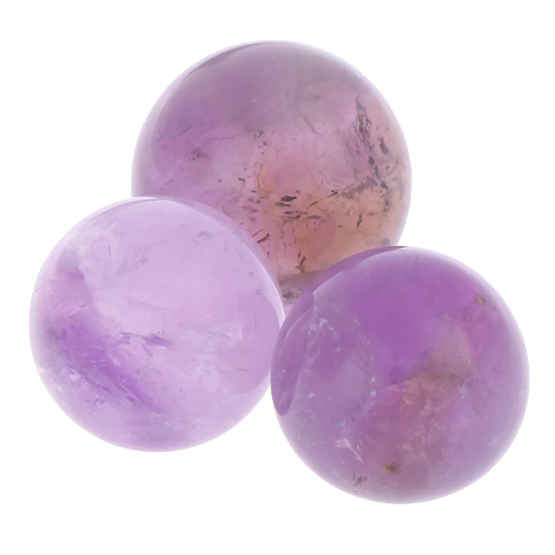 

New Arrival Natural Amethyst Quartz Stone Sphere Crystal Fluorite Ball Healing Gemstone Toy Ball 1PCS
