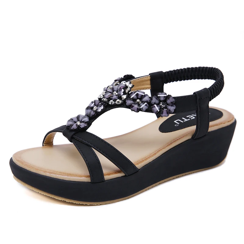 

Ladies Sandals Wedges For Women Shoes Summer Heels Sandals Shoes Flip Flop Female Platform Sandals Outdoor Beach Shoes