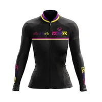 vezzo team cycling jersey womens brazil winter long sleeved wool jersey outdoor riding sports warm snow riding bike jersey