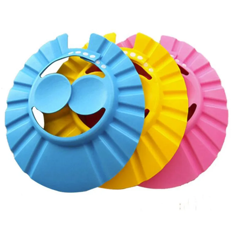 

Hot Sale Safe Shampoo Bath Protection Soft Cap Hat Baby Shampoo Hair Care Children Shower Cap Ear Protection