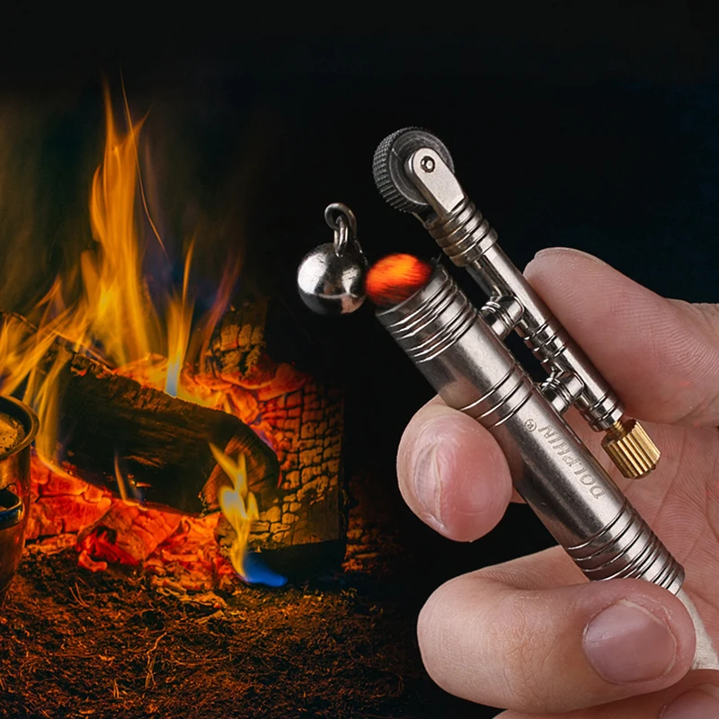 

Flint Free Fire Starter Camping Outdoor Survival Tool Windproof Metal Permanent Matches Compact Lighter No Need To Add Kerosene