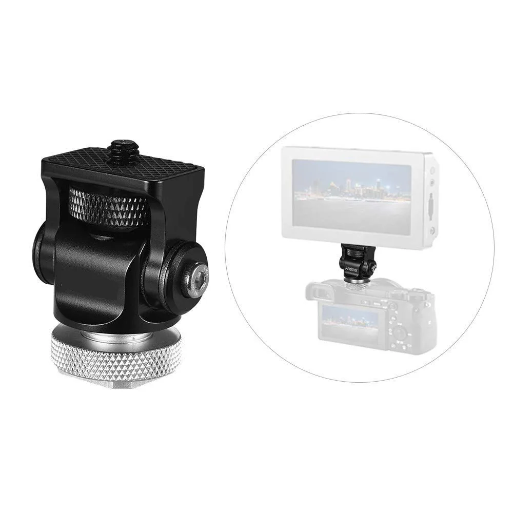 

Горячий башмак регулируемый держатель кронштейн для монитора на камере стенд 1/4 ''винт для видеокамеры монитор заполнясветильник вспышка с...