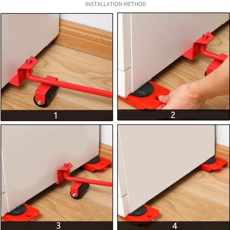 Moving Tools Professional Furniture Transport Lifter Tool Set Heavy Stuffs Hand Wheel Bar Mover Device | Инструменты