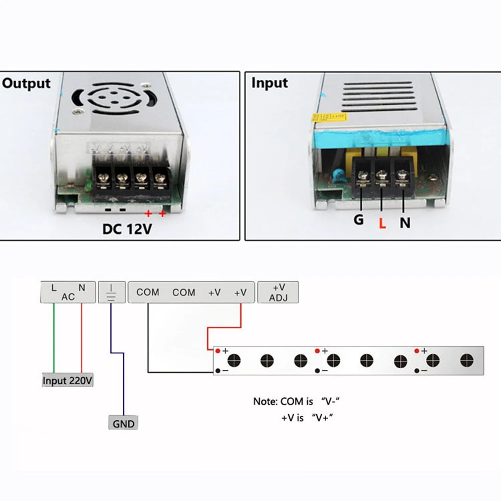 Питание DC12V 3A 5A 8.5A 10A 12.5A 15A 20A 30A освещение Трансформатор для Светодиодные ленты при