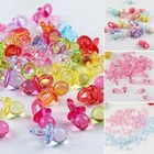 50 шт.упак. акриловые перфорированные бусины Длина 22 мм бусины для самостоятельного изготовления украшений мини в форме соски ручной работы аксессуары детские бусы