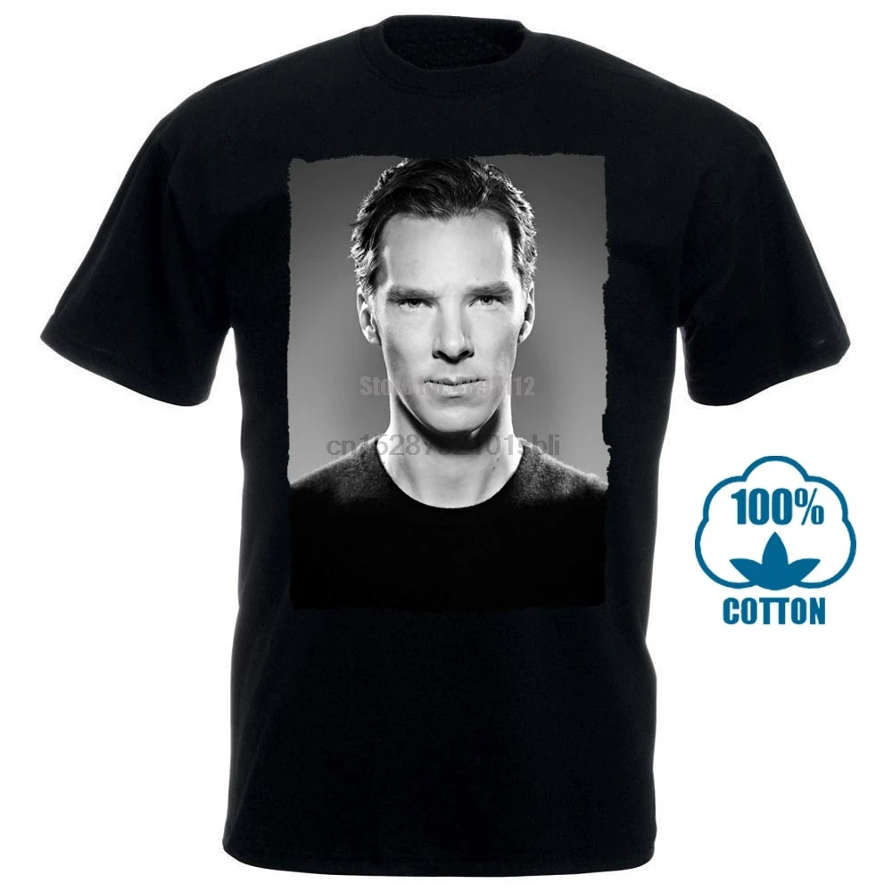 Бенедикт камбербатч футболка Homme Col Rond Cadeau|Мужские футболки| |