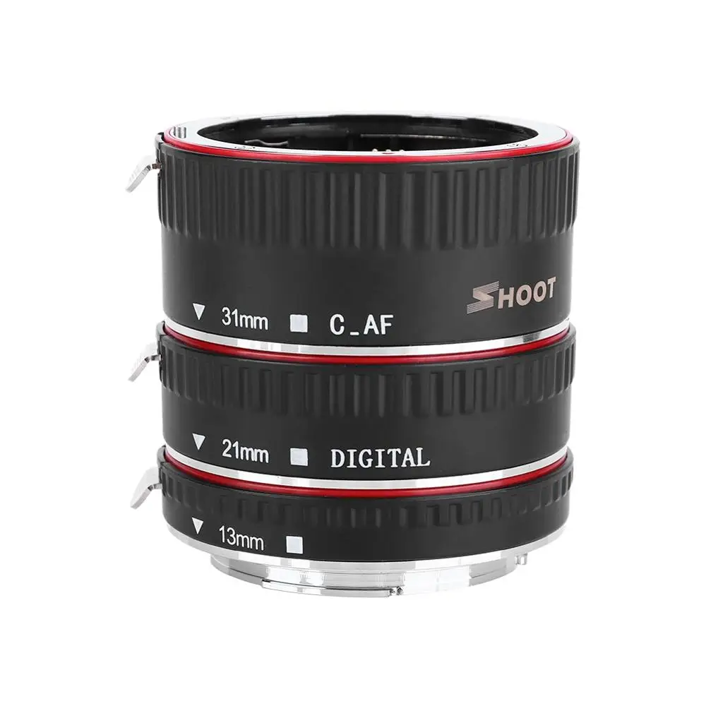 Автофокус SHOOT макро Удлинительное Кольцо для объектива Canon EOS EF-S 1200D 1100D 600D 550D 200D 800D