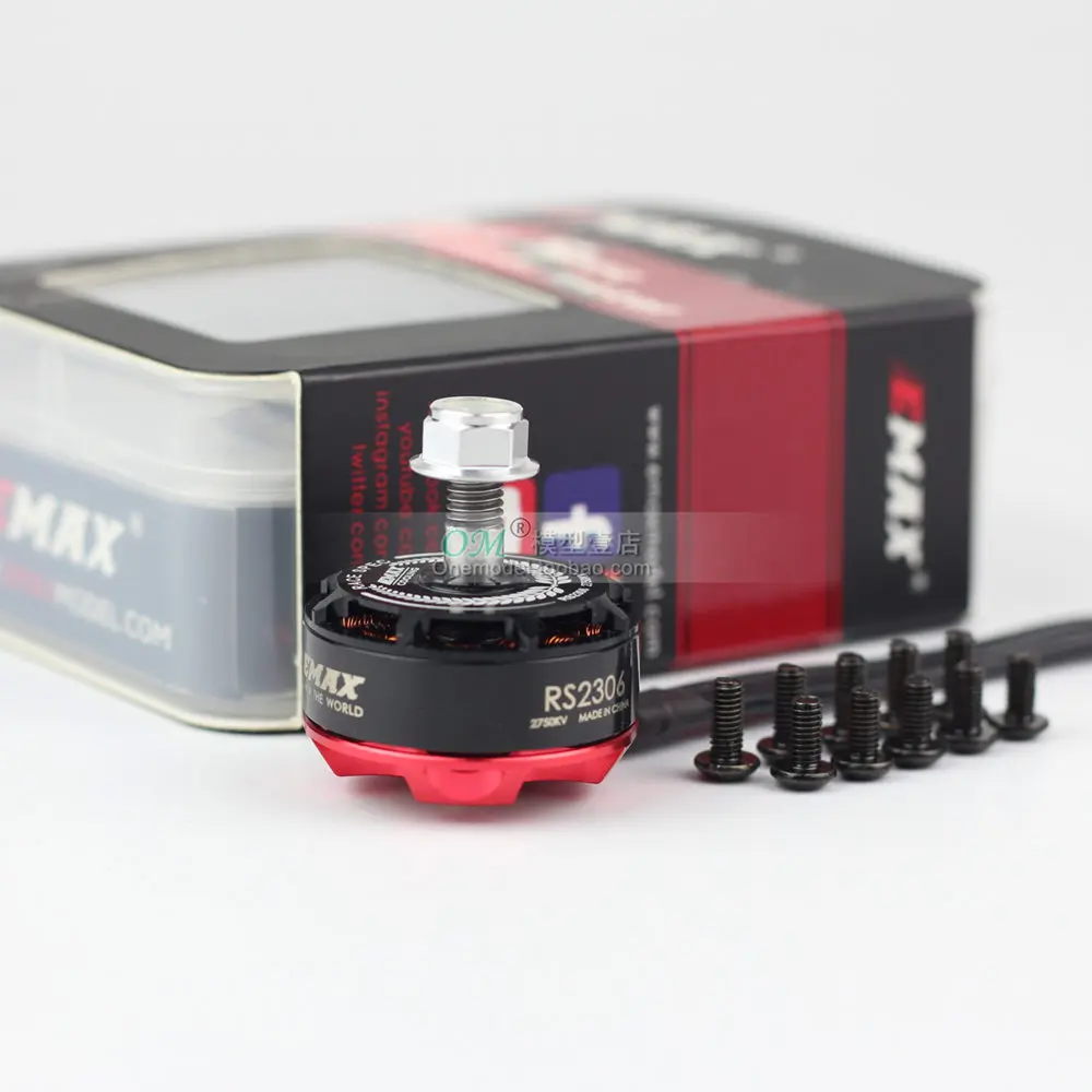 1 шт. EMAX yinyan RS2306 2400KV 2750KV 2550kv двигатель для FPV RACER Квадрокоптер RC Дрон самолет - Цвет: 1Pcs kv2400 black