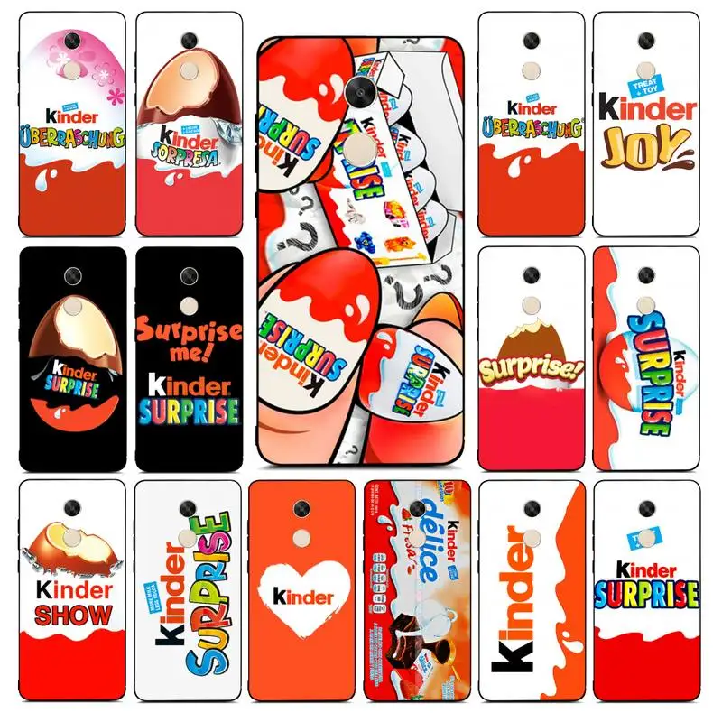 

YNDFCNB New Trolly egg KINDER JOY Surprise Phone Case for RedMi note 4 5 7 8 9 pro 8T 5A 4X case