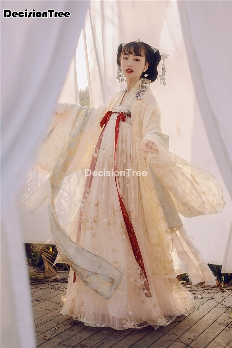 2021 женские костюмы ханьфу китайской танцевальной династии Цин традиционное