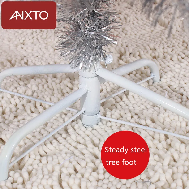 120 см Рождественская елка Серебряная искусственная Рождественские украшения для