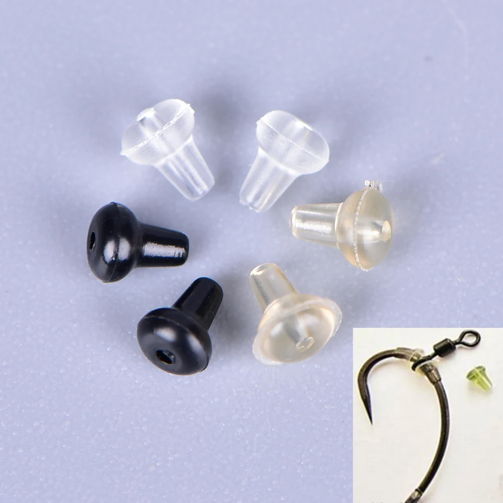 

100PCS Quality Carp fishing hook stoper hook stop beads quick change beads for carp hook soft lures accessories for carp fishing