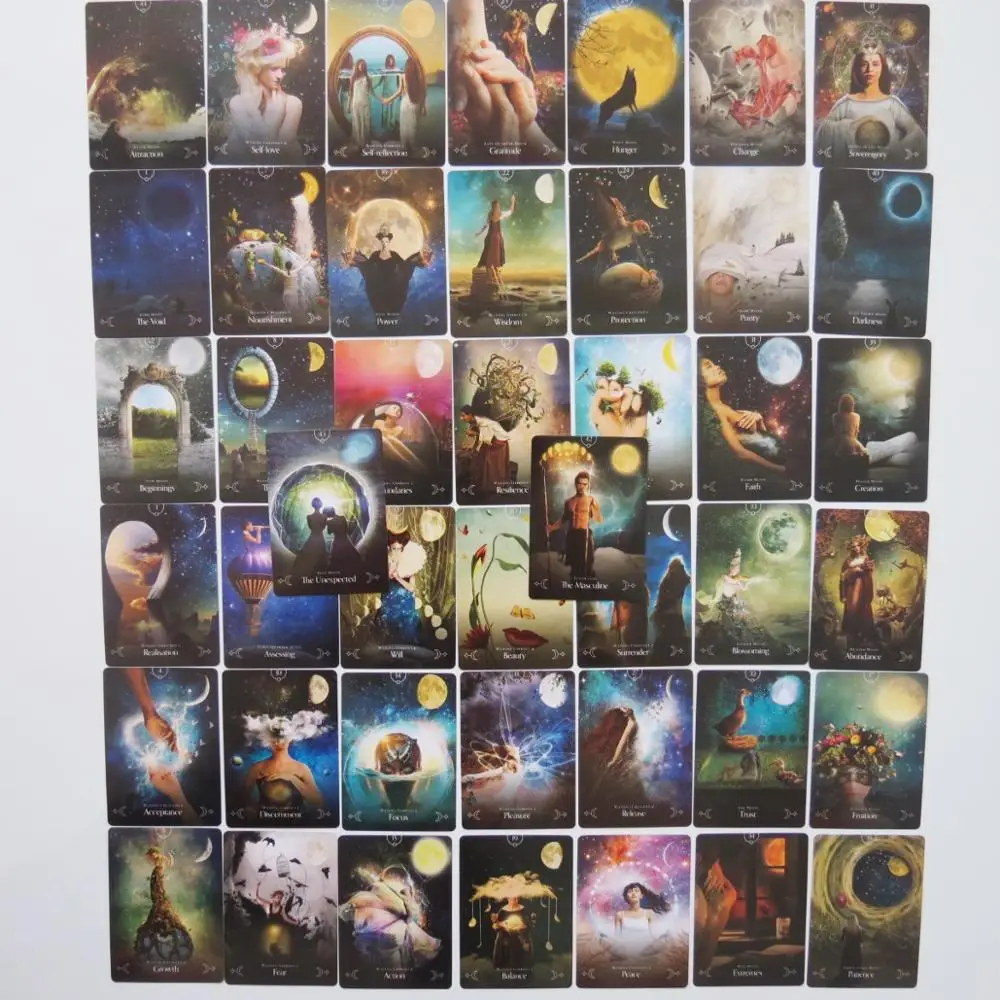 Новые карты Таро oracles deck загадочная гадка королева Луны для женщин девочек Игра