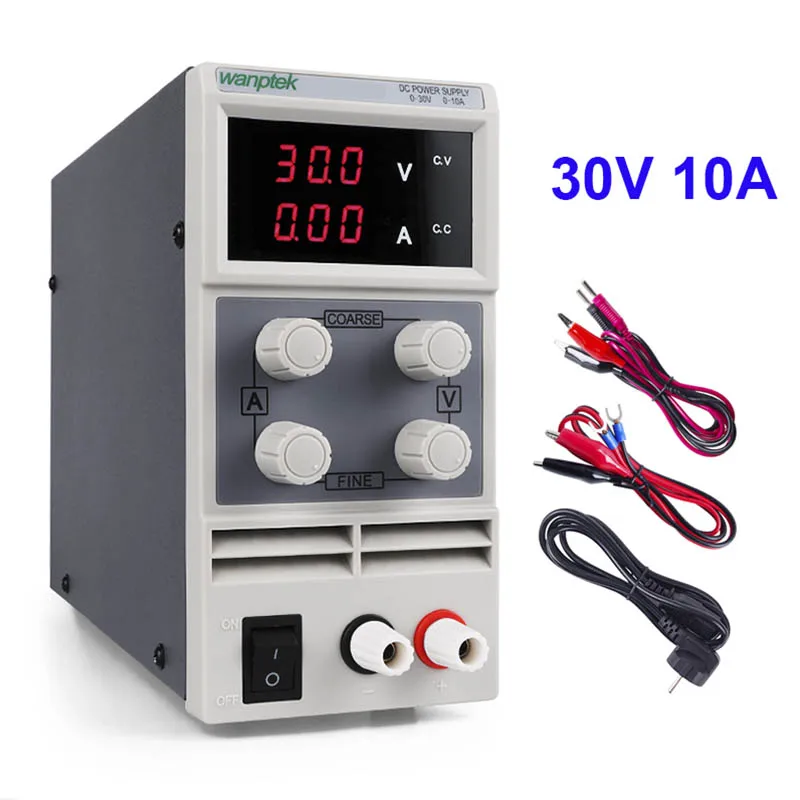 KPS 30V 10A 3-digits Регулируемый источник питания 30 в 10 А универсальный импульсный лабораторный источник питания из России Китай 220 В 110 В - Цвет: KPS 30V 10A 3-digits