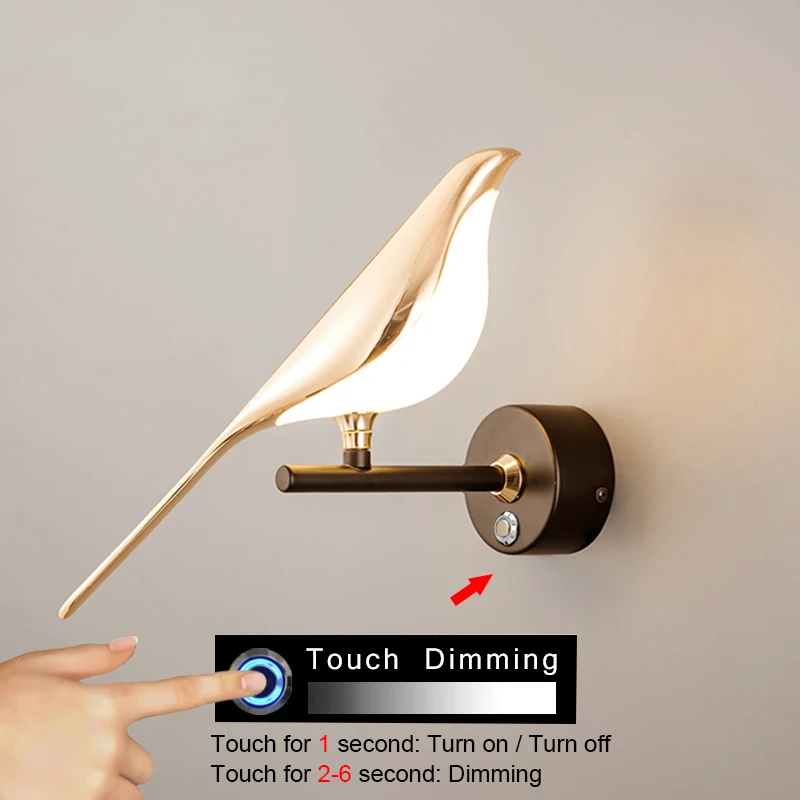 

LED настенный светильник BANMENG Magpie золотой