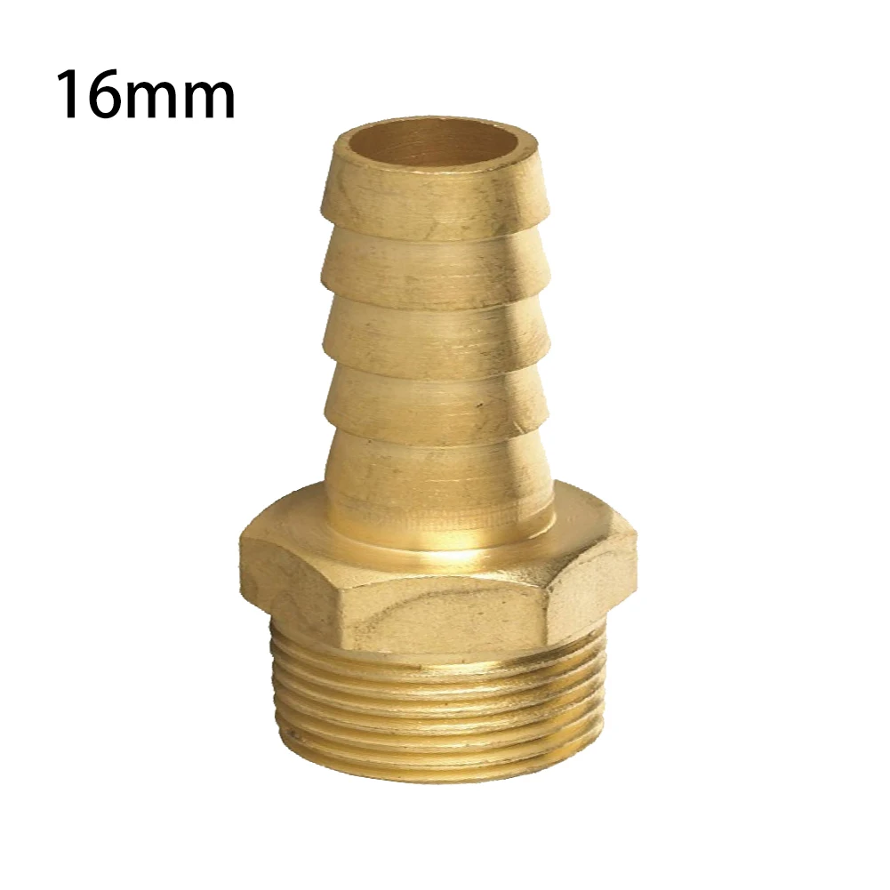 

Brass Straight Hose Barb 6~16mm Male Thread 3/8'' Copper Barbed Fitting Coupler Connector Joint Gas Copper Coupler Adapter