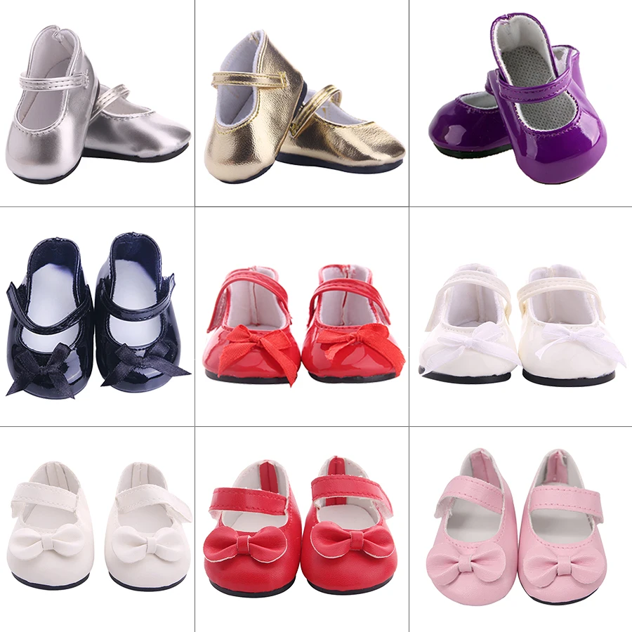 

7Cm Doll Leather Shoes Fit 18Inch American 43CM Reborn Born Baby Doll Clothes Accessories Nenuco Ropa Our Generation Girl Toys